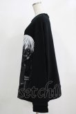 画像2: QOOZA / 東京喰種×QOOZA金木研 ダメージスウェット  ブラック H-25-11-28-024-PU-TO-KB-ZH (2)