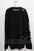 画像3: QOOZA / 東京喰種×QOOZA金木研 ダメージスウェット  ブラック H-25-11-28-025-PU-TO-KB-ZH (3)