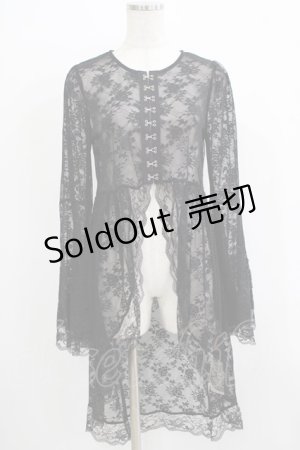 画像: Jamie エーエヌケー / ゴシックレースカーデ M ブラック H-25-11-29-034-LO-TO-NS-ZH