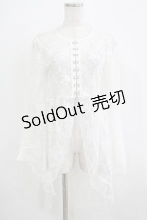 画像: Jamie エーエヌケー / ゴシックレースカーデ M ホワイト H-25-11-29-035-LO-TO-NS-ZH