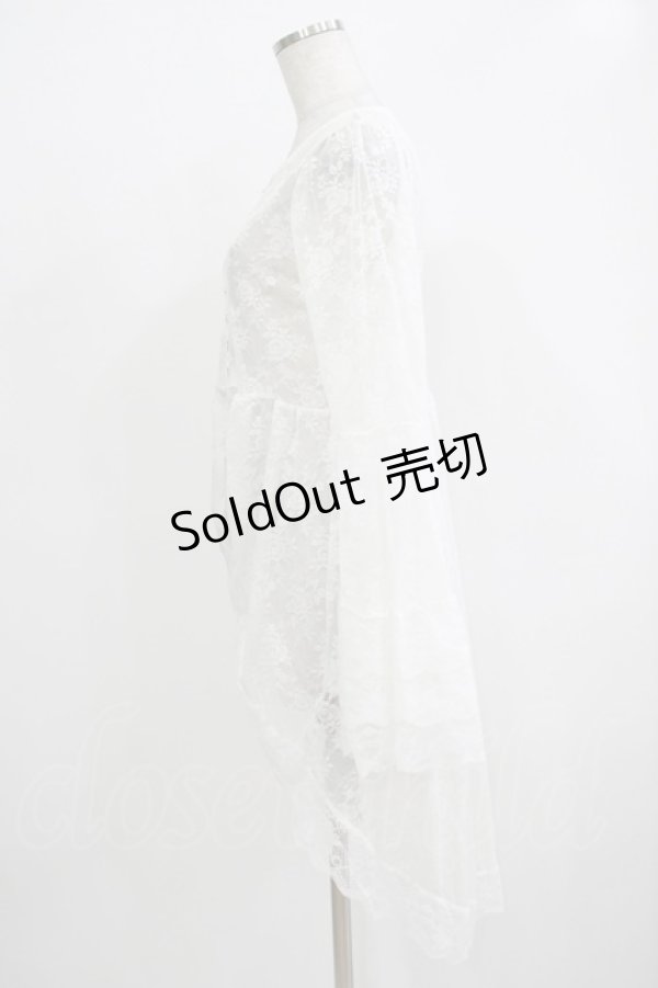 画像2: Jamie エーエヌケー / ゴシックレースカーデ M ホワイト H-25-11-29-035-LO-TO-NS-ZH (2)