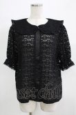 画像1: m petit by misako / TT* AOKレースブラウス LL ブラック H-25-11-29-037-LO-BL-NS-ZH (1)
