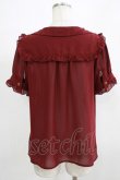 画像3: axes femme POETIQUE / シフォンフリルブラウス M ボルドー H-25-11-29-041-AX-BL-NS-ZH (3)