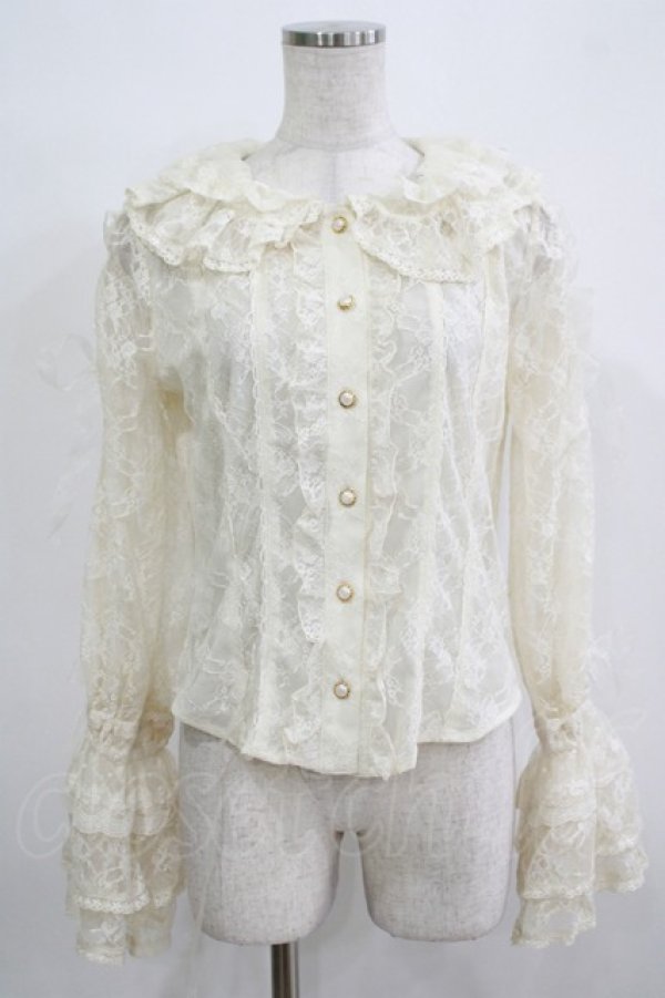 画像1: BABY,THE STARS SHINE BRIGHT / Princess Rapunzel 〜魔法の髪のフローラルガーランド〜ブラウス Free 生成り H-25-11-29-043-BA-BL-NS-ZH (1)