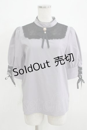 画像: Rojita / デコルテレースブラウス Free グレー H-25-11-29-045-LO-BL-NS-ZH