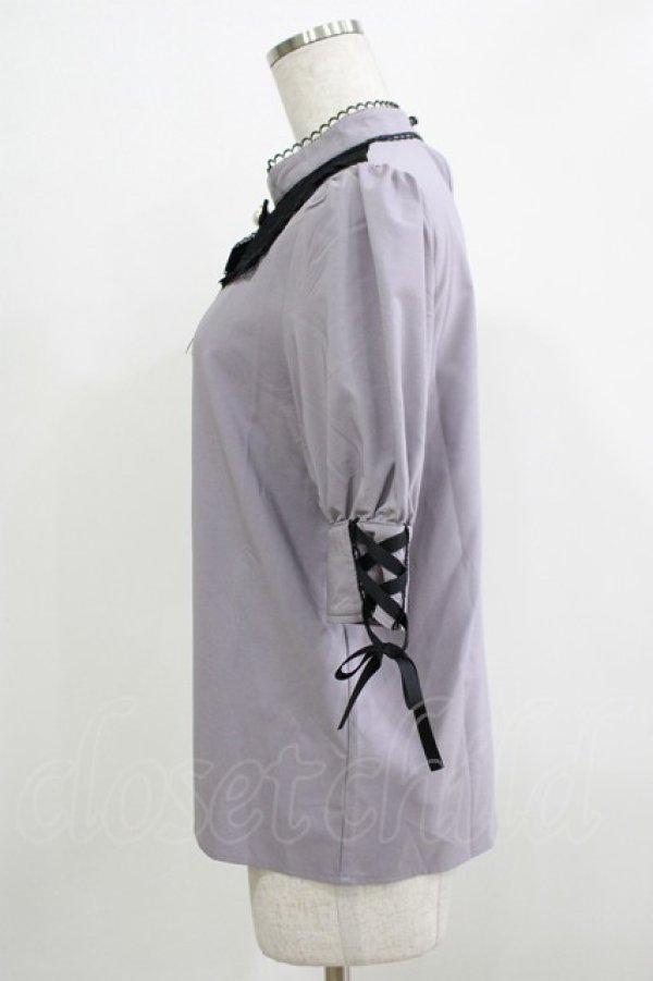 画像2: Rojita / デコルテレースブラウス Free グレー H-25-11-29-045-LO-BL-NS-ZH (2)