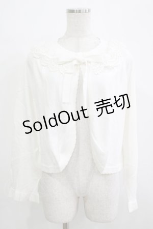 画像: To Alice / レース襟ボレロ M ホワイト H-25-11-29-047-LO-TO-NS-ZH