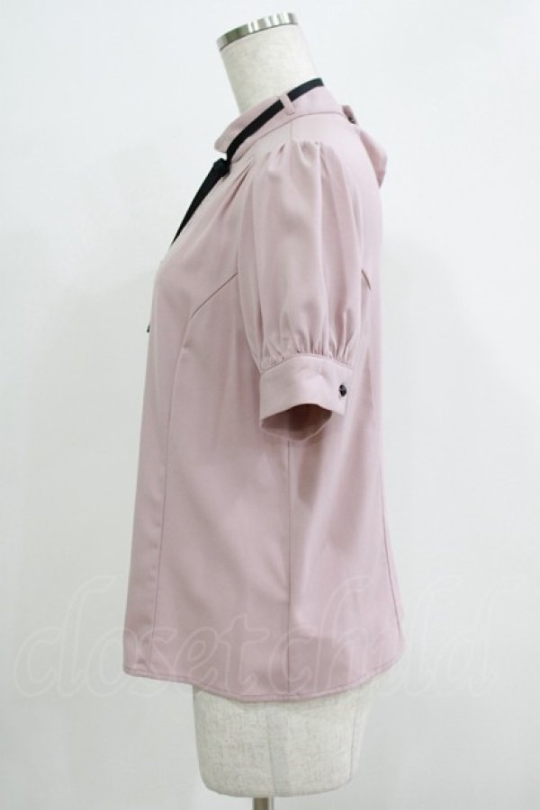 画像2: Ank Rouge / デコルテレースパフブラウス M ピンク H-25-11-29-049-CA-BL-NS-ZH (2)