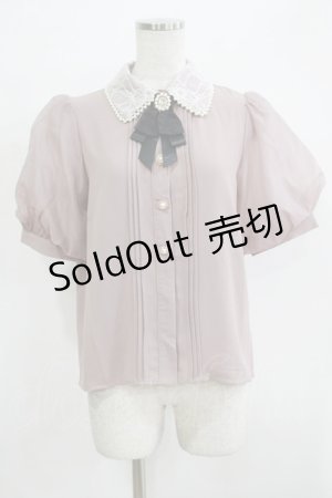 画像: Rojita / ボリュームスリーブビジュ釦ブラウス Free ピンク H-25-11-29-050-LO-BL-NS-ZH