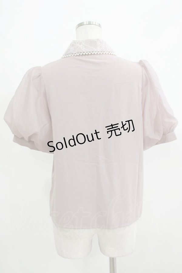 画像3: Rojita / ボリュームスリーブビジュ釦ブラウス Free ピンク H-25-11-29-050-LO-BL-NS-ZH (3)