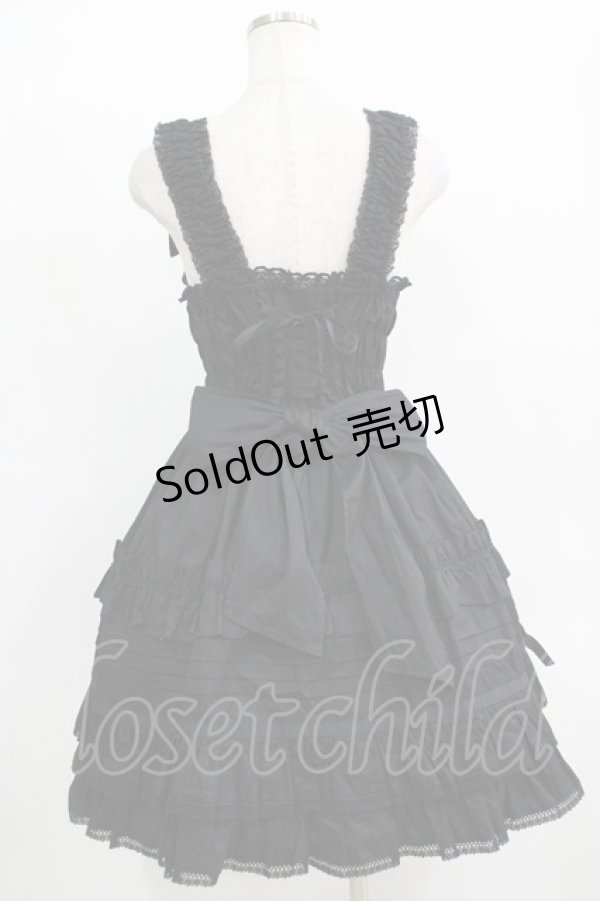 画像3: BABY,THE STARS SHINE BRIGHT / シャーリングジャンパースカート Free ブラック H-25-11-29-005-BA-OP-NS-ZH (3)