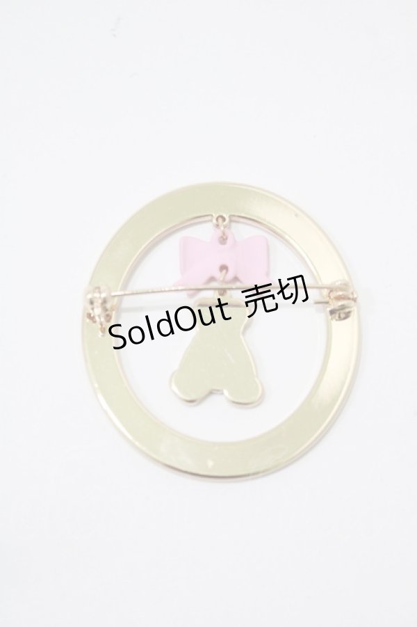 画像2: m petit by misako / TT*AMクマブローチ  ゴールド H-25-11-29-065-LO-AC-NS-ZH (2)