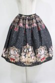 画像1: Enchantlic Enchantilly / Queen Bunnyスカート Free ブラック H-25-11-29-006-LO-SK-NS-ZH (1)