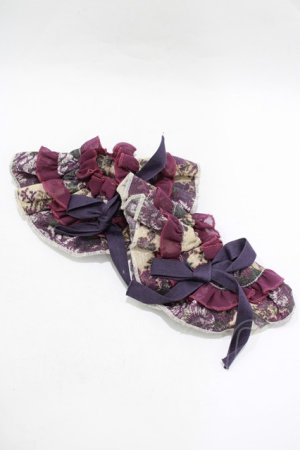 画像: metamorphose / ゴブランブーケカフス  パープル H-25-11-29-068-ME-ZA-NS-ZH