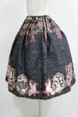 画像2: Enchantlic Enchantilly / Queen Bunnyスカート Free ブラック H-25-11-29-006-LO-SK-NS-ZH (2)