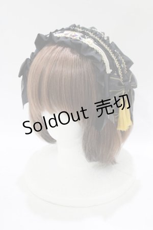 画像: metamorphose / うたかたの華かぐらヘッドドレスカチューシャ  ブラック H-25-11-29-076-ME-AC-NS-ZH