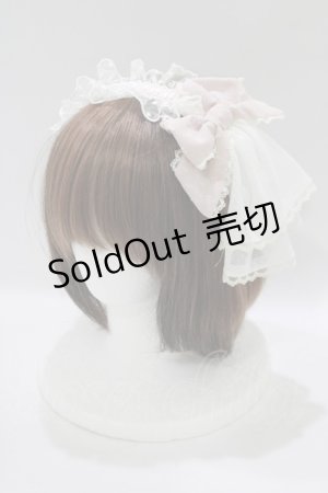 画像: Angelic Pretty / Milky Sugarカチューシャ  シロ/ピンク H-25-11-29-079-AP-AC-NS-ZH