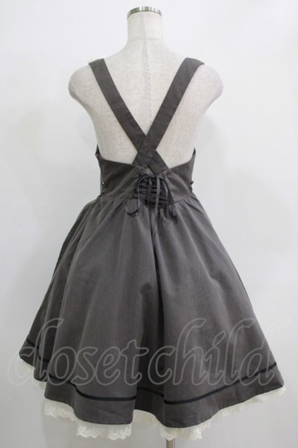 画像3: Amavel / ヨーク切替ジャンパースカート Free グレー H-25-11-29-007-CA-SK-NS-ZH (3)