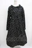 画像1: PINK HOUSE / ドットワンピース Free ブラック H-25-11-29-009-LO-OP-NS-ZH (1)