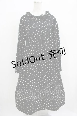 画像: PINK HOUSE / ドットワンピース Free ブラック H-25-11-29-009-LO-OP-NS-ZH