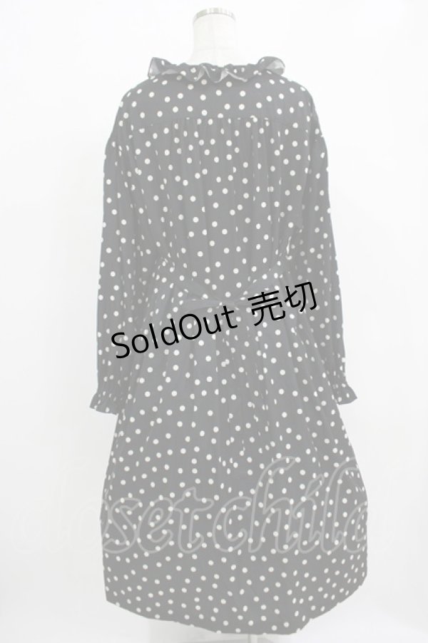 画像3: PINK HOUSE / ドットワンピース Free ブラック H-25-11-29-009-LO-OP-NS-ZH (3)