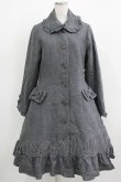 画像1: Innocent World / リボンフリルコート L グレー H-25-11-29-014-IW-CO-NS-ZH (1)
