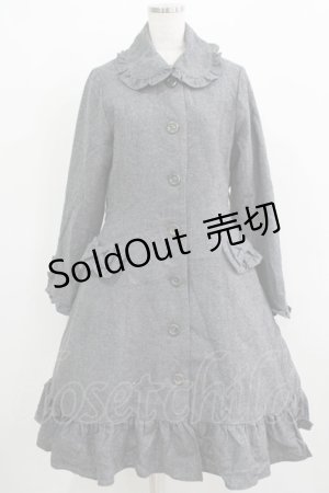 画像: Innocent World / リボンフリルコート L グレー H-25-11-29-014-IW-CO-NS-ZH