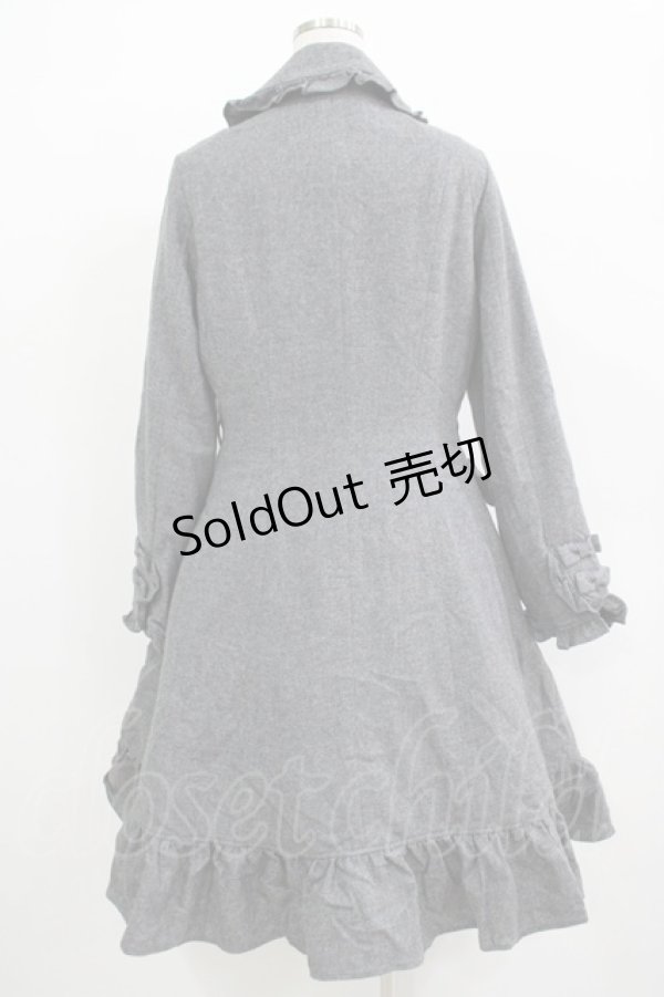 画像3: Innocent World / リボンフリルコート L グレー H-25-11-29-014-IW-CO-NS-ZH (3)
