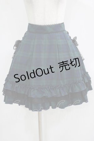 画像: Secret Honey / タータンチェックフリルスカート Free グリーン H-25-11-29-018-CA-SK-NS-ZH