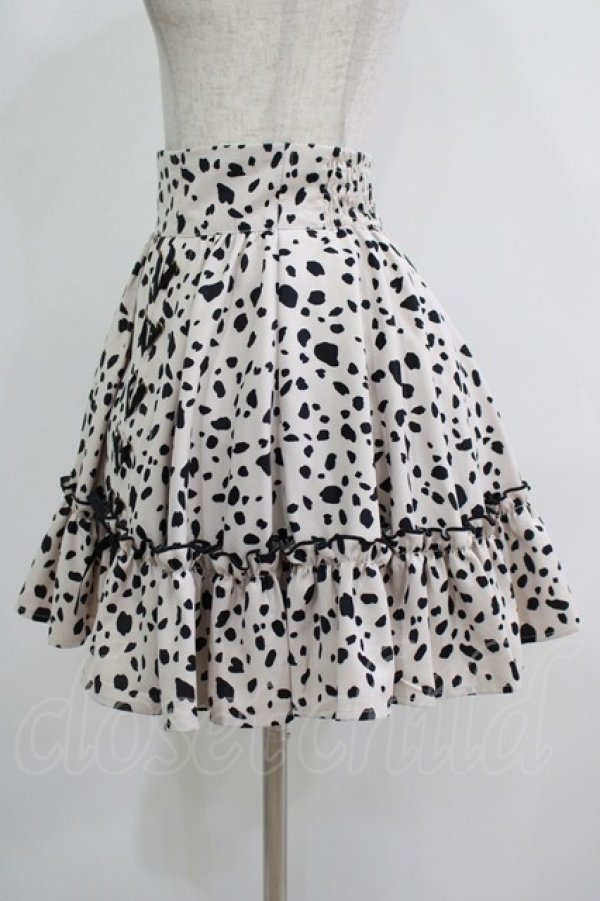 画像2: Rojita / ダルメ柄ボリュームスカート Free ベージュ H-25-11-29-019-LO-SK-NS-ZH (2)