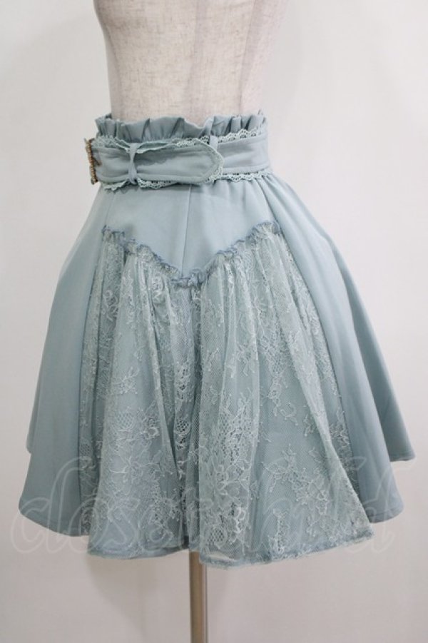 画像2: Rojita / サイドレースビジュベルトスカート Free ミント H-25-11-29-021-LO-SK-NS-ZH (2)