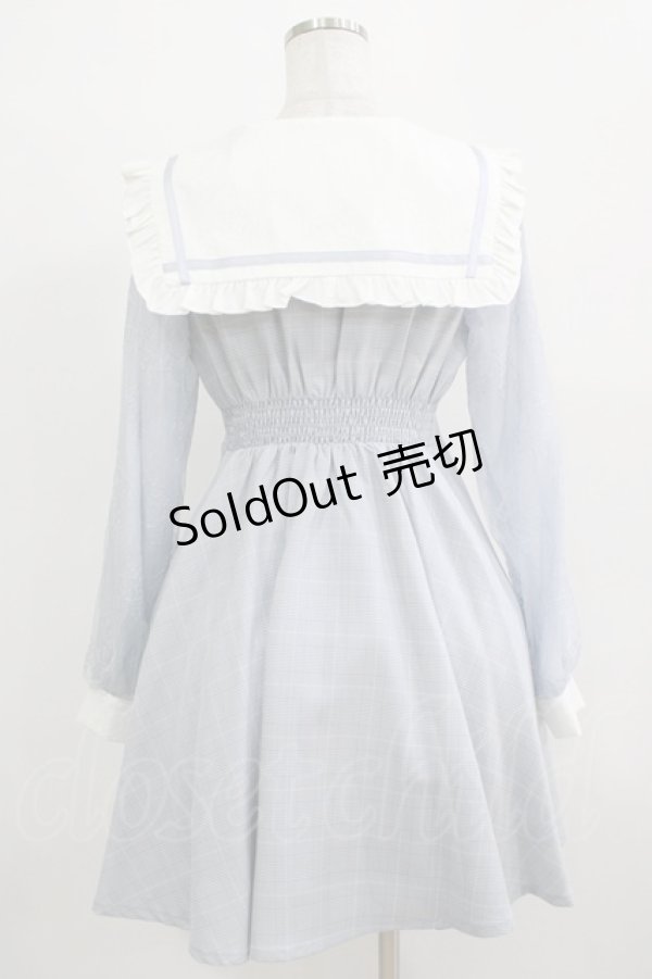 画像3: Rojita / レースアップセーラーワンピース Free サックス H-25-11-29-023-LO-OP-NS-ZH (3)