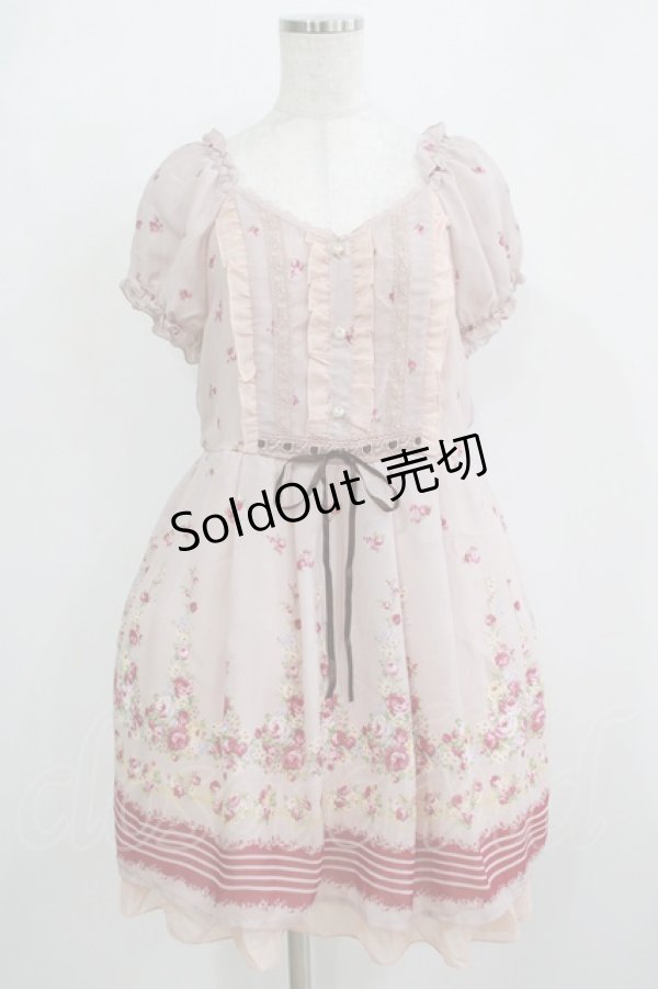 画像1: axes femme / 小花柄チュニック M ピンク H-25-11-29-025-AX-OP-NS-ZH (1)