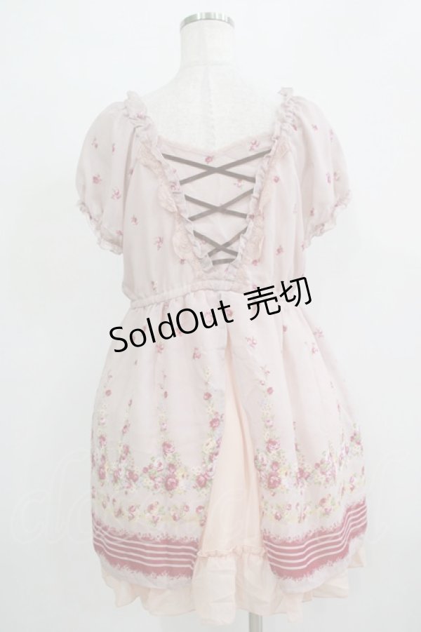 画像3: axes femme / 小花柄チュニック M ピンク H-25-11-29-025-AX-OP-NS-ZH (3)