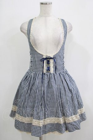 画像: LIZ LISA / ギンガムチェックジャンパースカート Free ブルー H-25-11-29-027-LO-OP-NS-ZH