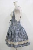 画像2: LIZ LISA / ギンガムチェックジャンパースカート Free ブルー H-25-11-29-027-LO-OP-NS-ZH (2)