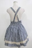 画像3: LIZ LISA / ギンガムチェックジャンパースカート Free ブルー H-25-11-29-027-LO-OP-NS-ZH (3)