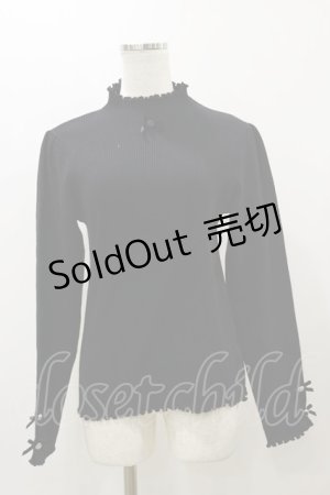 画像: m petit by misako / TT*AOKメロウハイネック LL ブラック H-25-12-01-055-LO-TO-NS-ZH