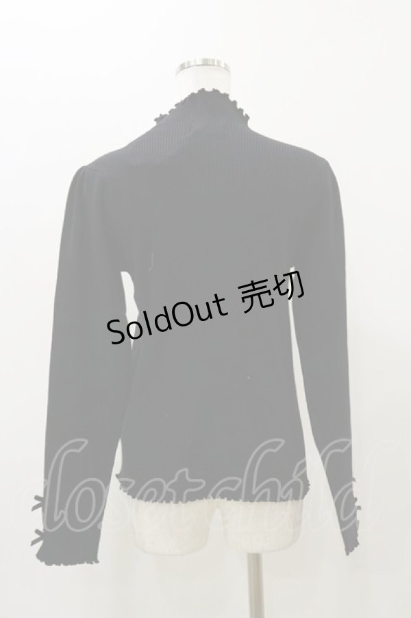 画像2: m petit by misako / TT*AOKメロウハイネック LL ブラック H-25-12-01-055-LO-TO-NS-ZH (2)