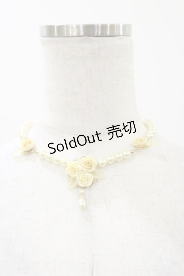 画像2: Innocent World / 薔薇とパールのネックレス  イエロー H-25-12-01-006-IW-AC-NS-ZH (2)