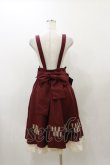 画像2: Amavel / 大鳥居の御稲荷和風サス付きスカート Free ボルドー H-25-12-01-062-CA-OP-NS-ZH (2)