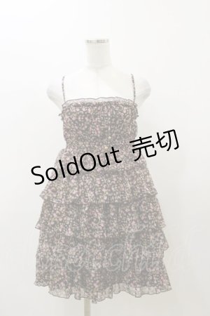 画像: LIZ LISA / 花柄フリルワンピース Free ブラウン H-25-12-01-066-LO-OP-NS-ZH