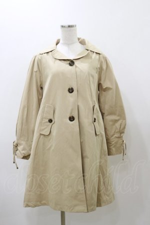 画像: Fi.n.t / 袖口レースアップギャザーコート Free Beige H-25-12-01-067-CA-OP-NS-ZH