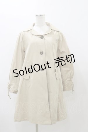 画像: Fi.n.t / 袖口レースアップギャザーコート Free Beige H-25-12-01-067-CA-OP-NS-ZH