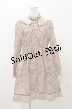 画像: an another angelus / トワル柄ワンピース Free Beige H-25-12-01-068-CA-OP-NS-ZH