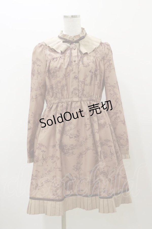 画像1: an another angelus / トワル柄ワンピース Free Beige H-25-12-01-068-CA-OP-NS-ZH (1)