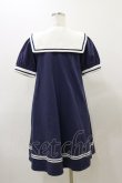 画像2: Amavel / セーラーAラインワンピース Free ネイビー H-25-12-01-069-CA-OP-NS-ZH (2)