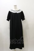 画像1: m petit by misako / レース襟カットワンピース LL ブラック H-25-12-01-071-LO-OP-NS-ZH (1)
