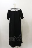 画像2: m petit by misako / レース襟カットワンピース LL ブラック H-25-12-01-071-LO-OP-NS-ZH (2)
