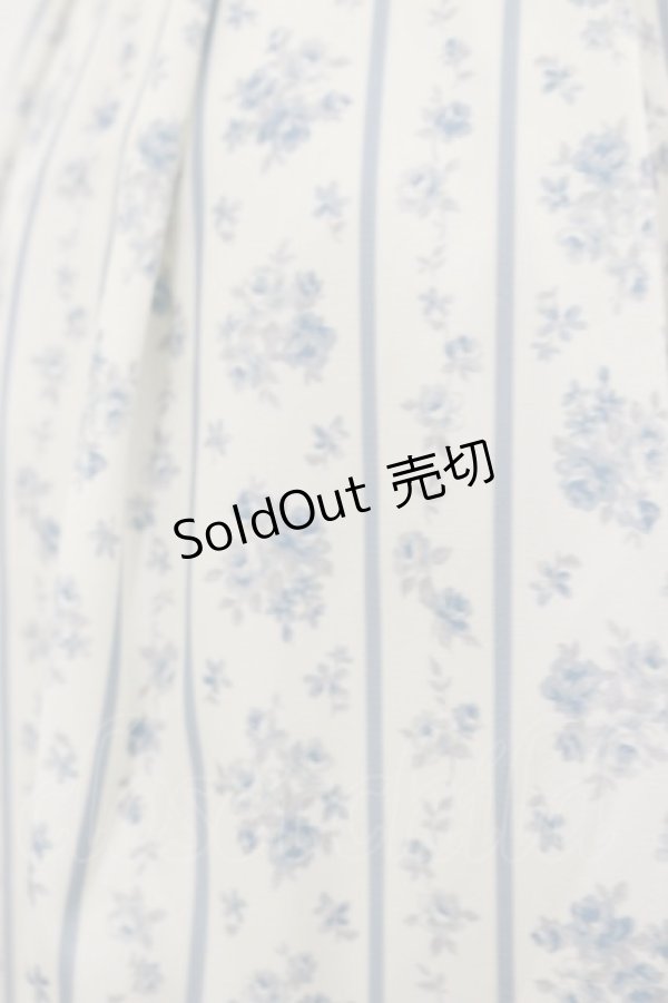 画像3: Fi.n.t / ストライプ花柄丸衿ワンピース Free L/BLUE H-25-12-01-073-CA-OP-NS-ZH (3)